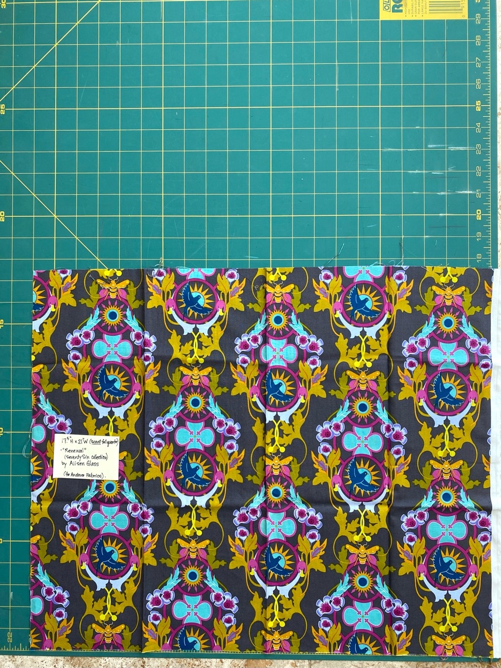 OOP Alison Glass Fabrics- 2016 “Renewal” & “Meadow”(blender). - Picture 2 of 12